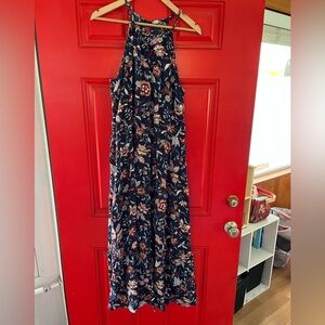 Old Navy Floral Halter Maxi Dress size XL